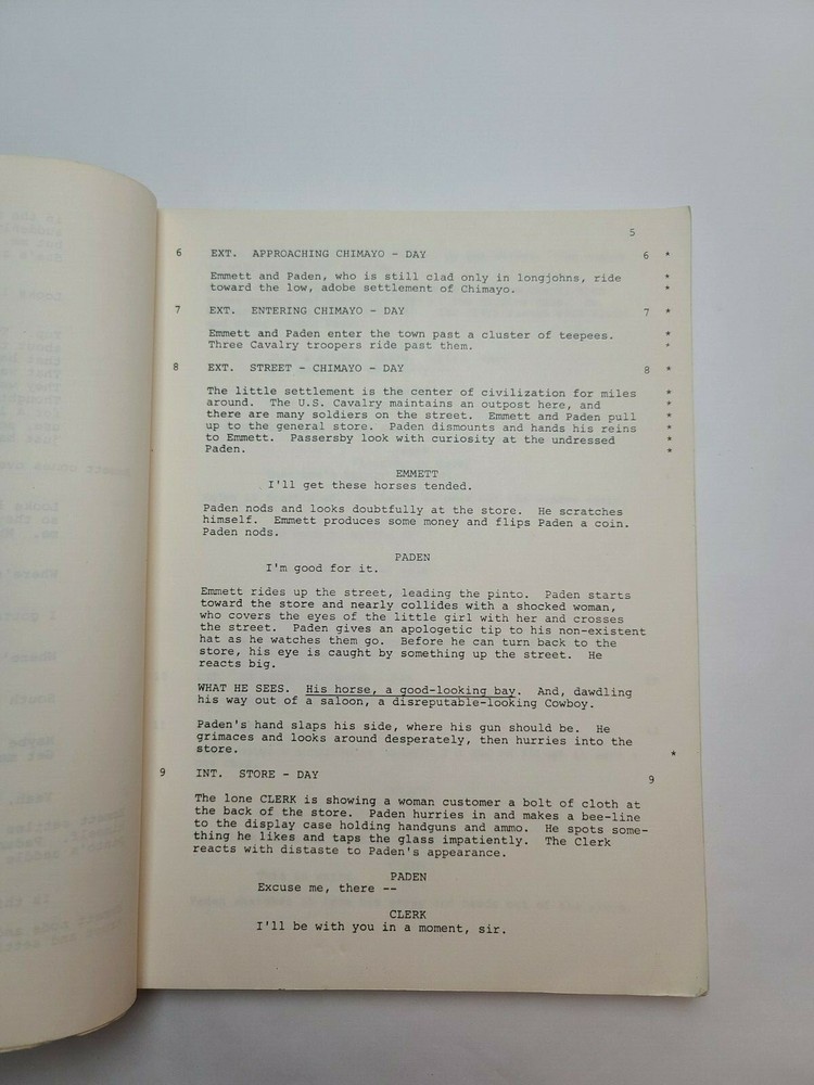 SILVERADO / Lawrence Kasdan 1984 Screenplay Office Copy, small town misfits