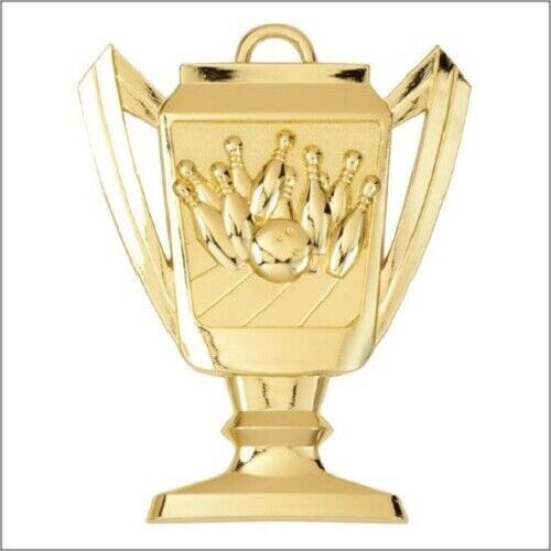 2.75" Gold Bowling Medal Personalized Free
