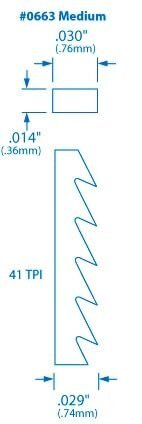 StewMac Pearl Cutting Saw, Medium blades, pkg of 12
