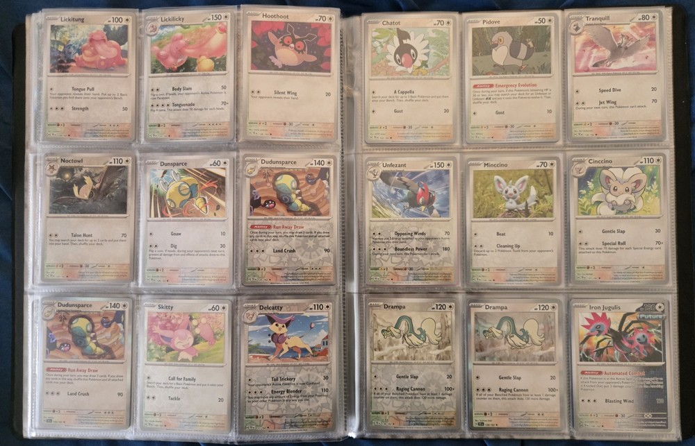 Pokemon Temporal Forces Complete Reverse Holo/Holo/EX Base Set + Binder