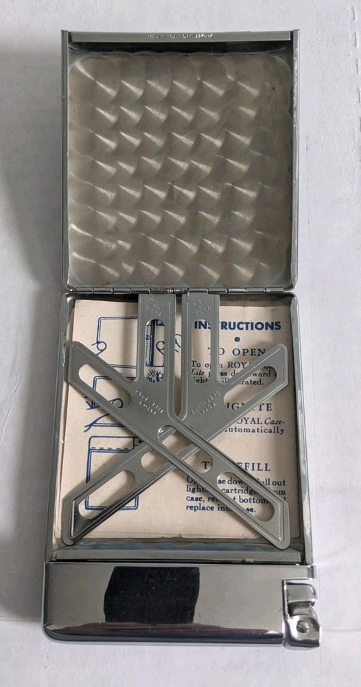 Royal Case-Lite - Cigarette Case & Lighter Combo - Untested