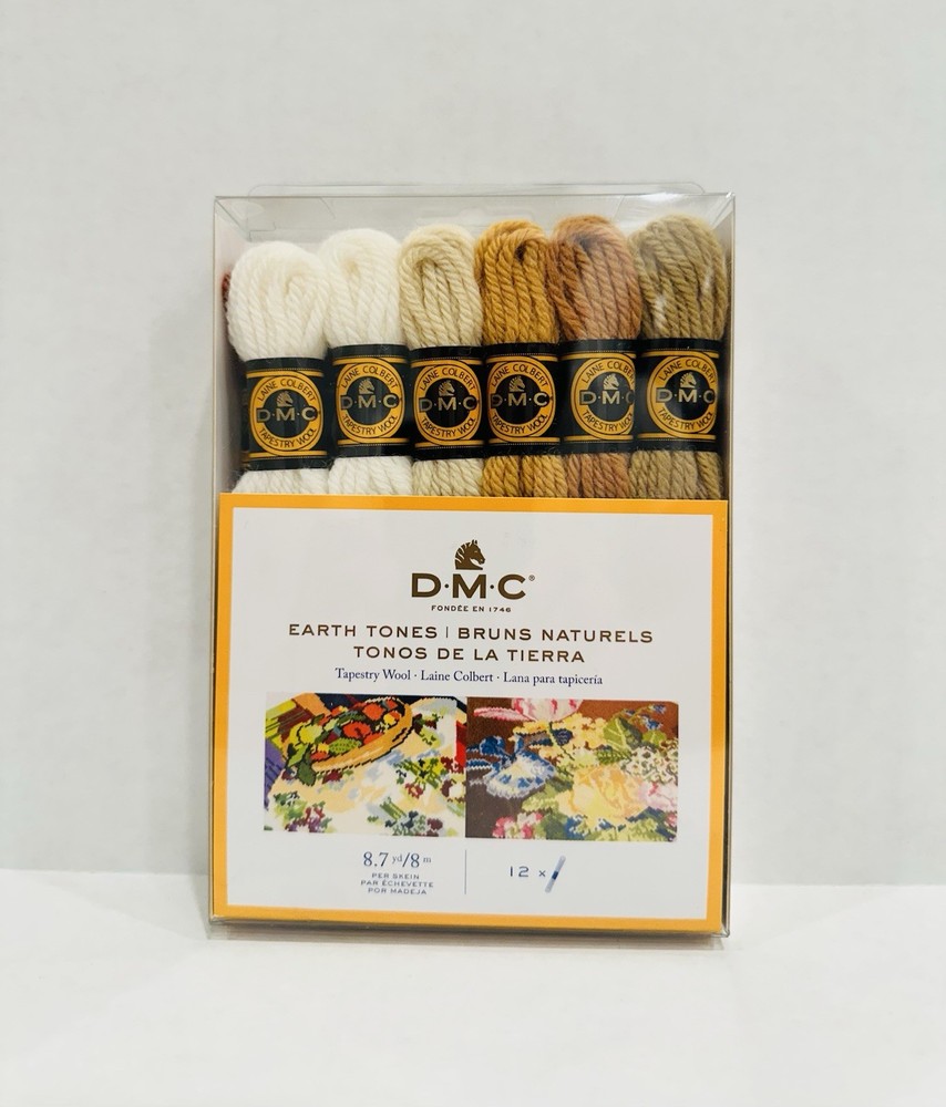 DMC® Earth Tones Tapestry Wool 12 Pack