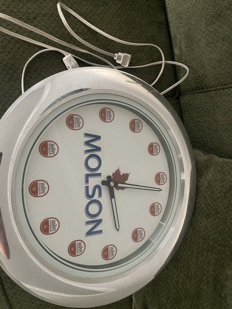 Molson Beer Vintage Light-Up Clock
