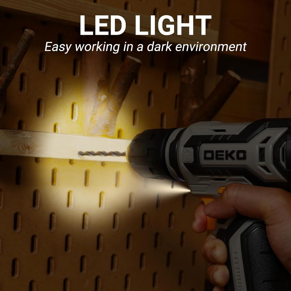 Lightweight 12V Cordless Drill with 13-Pc Accessories - Perfect for DIY Projects