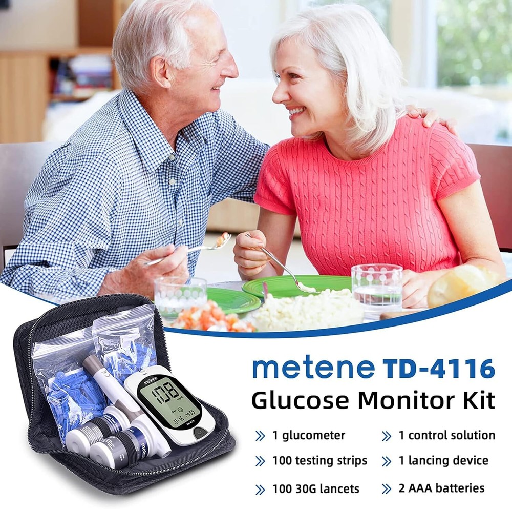 Precision Glucometer Kit - Advanced All-in-One - Large Display - Easy to Use