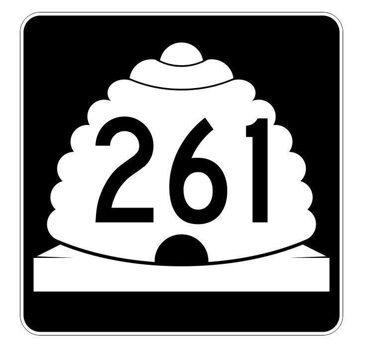 Utah State Highway 261 Sticker Decal
