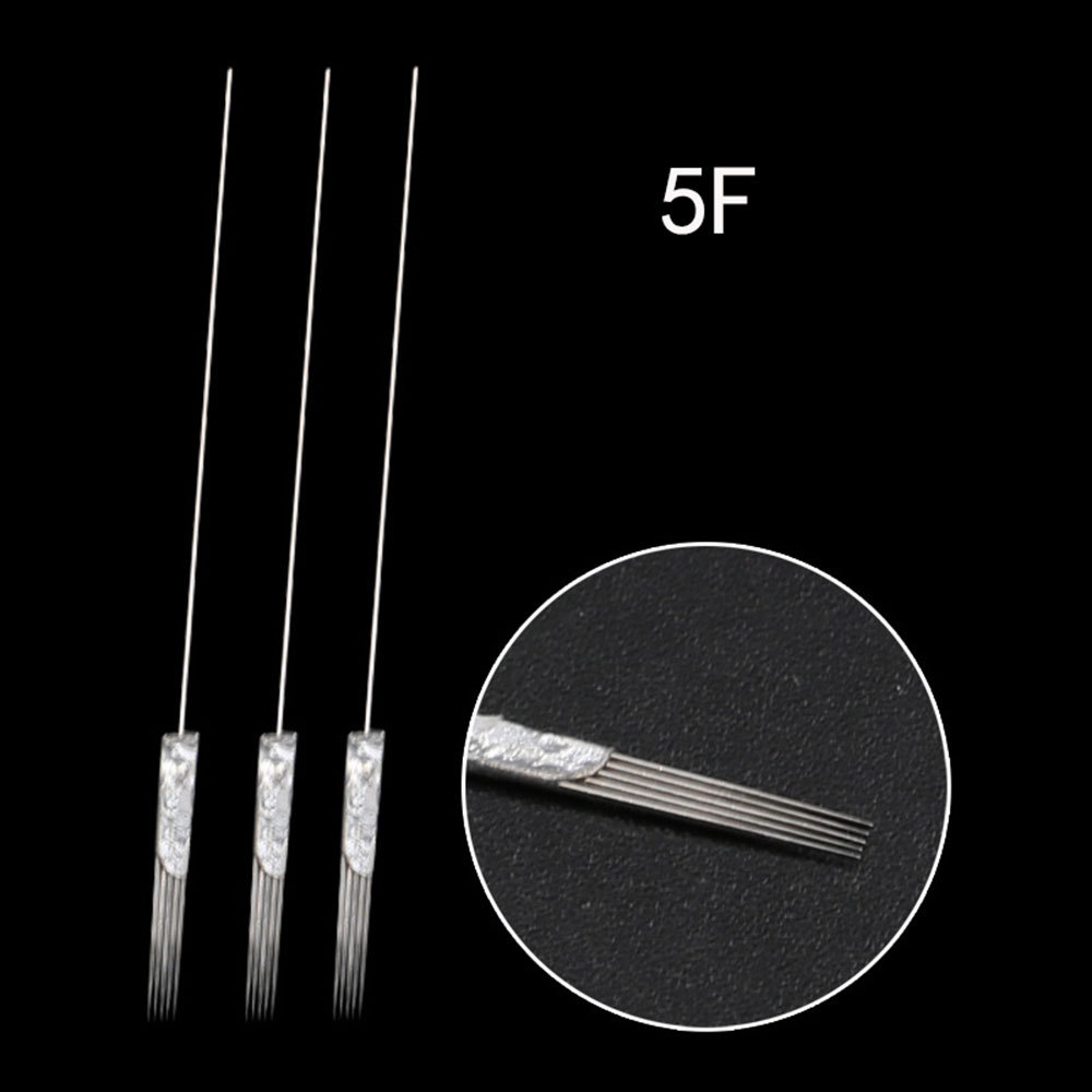 100pcs Microblading Machine 1R/3R//5R/5F/7F Needle Permanent Makeup Tattoo Blade