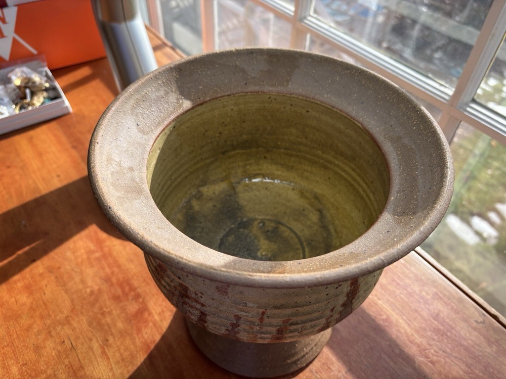 Studio Pottery Planter Artist Signed