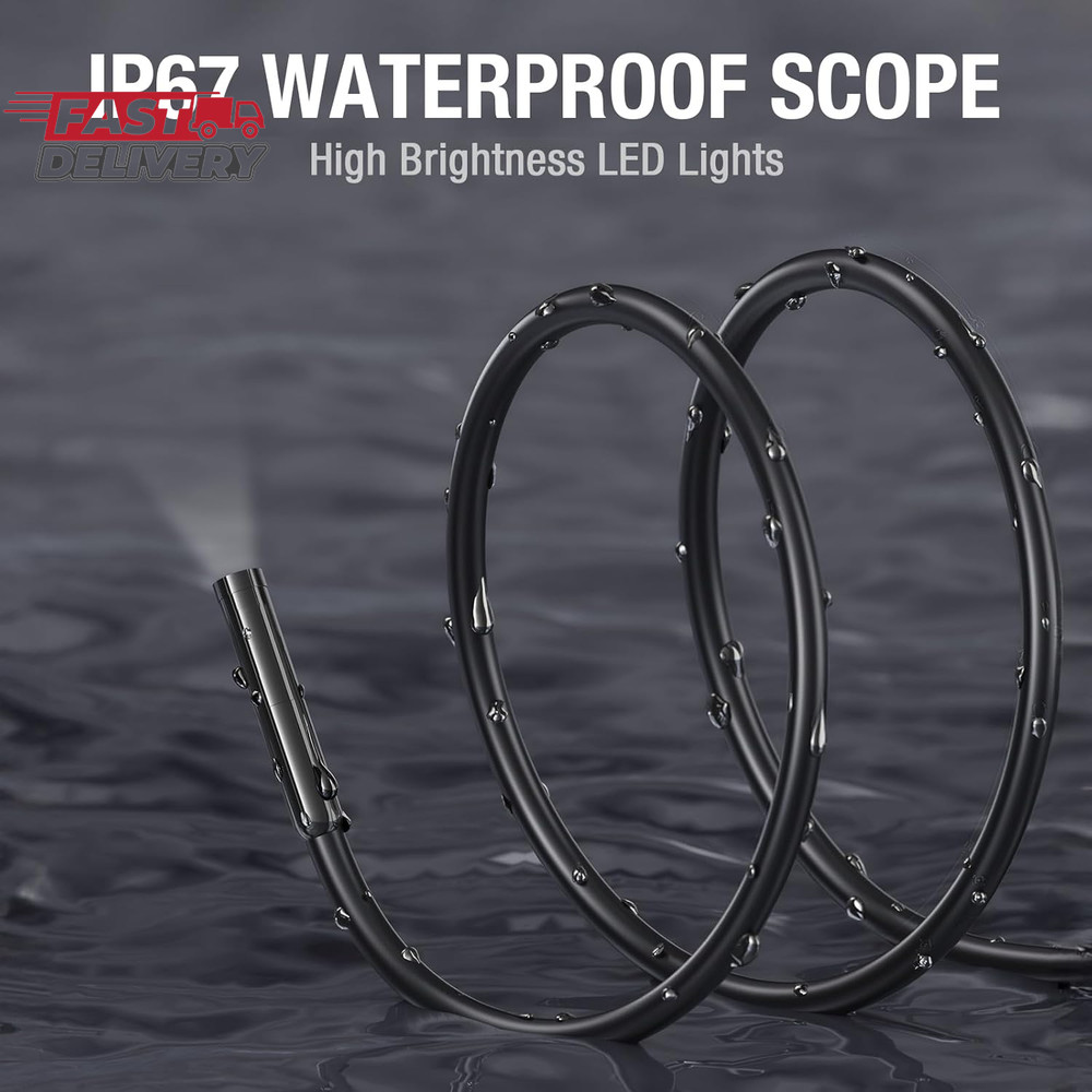 USB C Endoscope Camera with Light, Teslong Type-C Snake Borescope Camera with 8