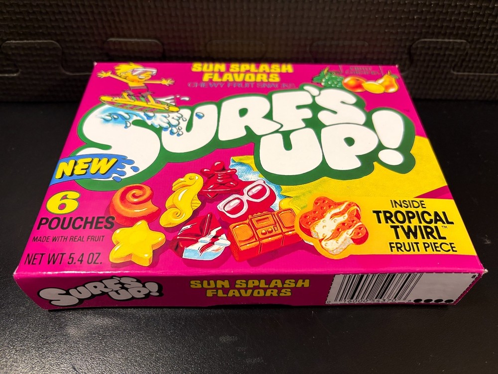 Surfs Up fruit snacks - Empty custom design display box