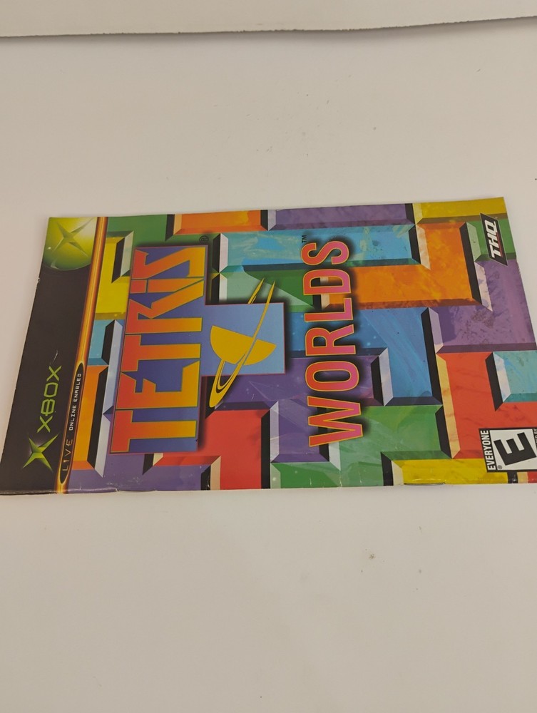 Tetris Worlds XBOX Instruction Manual Only