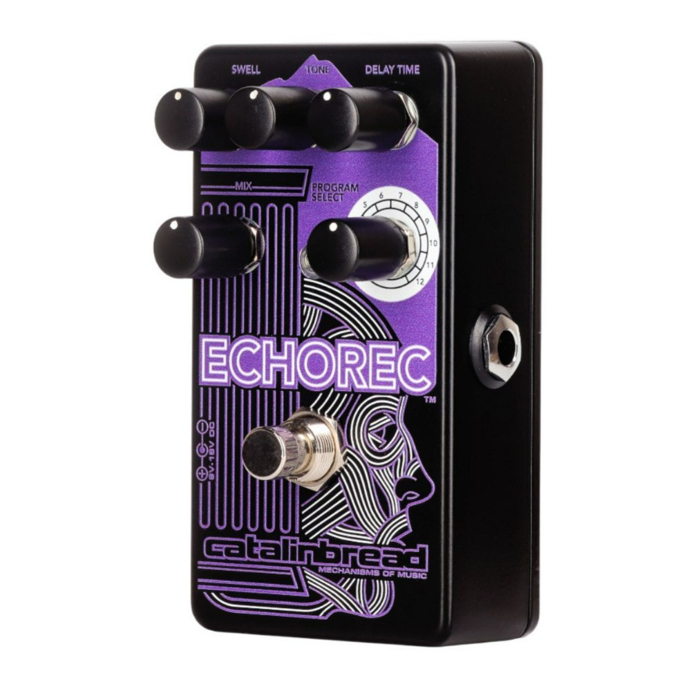 Catalinbread ECHOREC Multi Head Delay Guitar Effects Pedal Purple