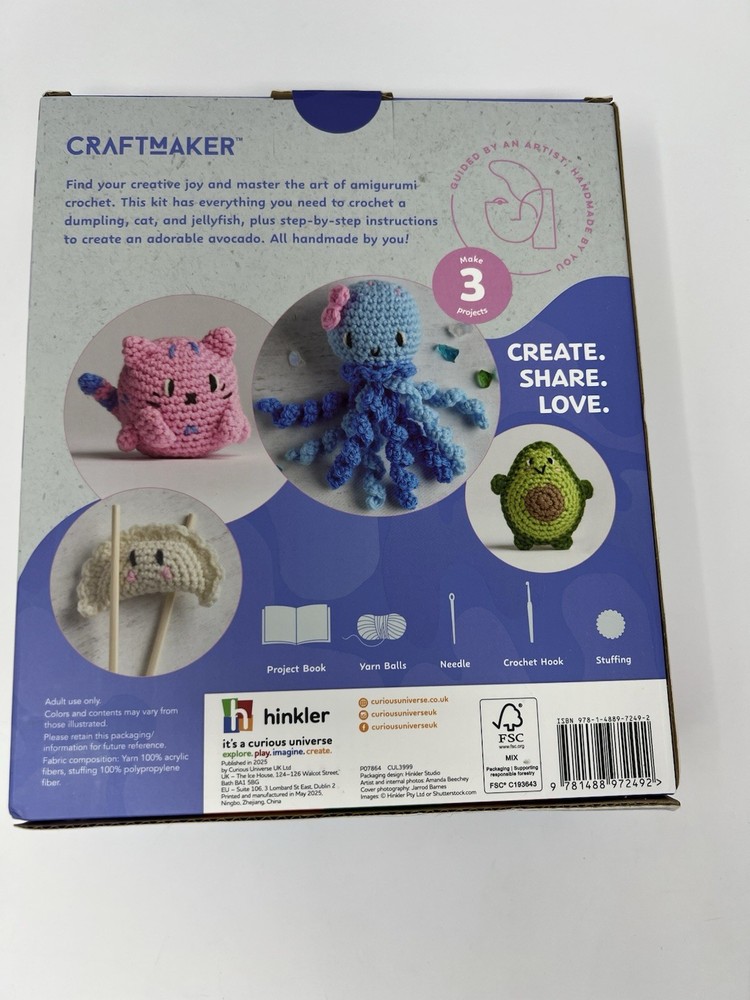 Craftmaker Kawaii Crochet Kit