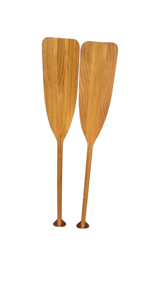 Vintage Gull 3'6" Solid Wood Boat Paddles PAIR set