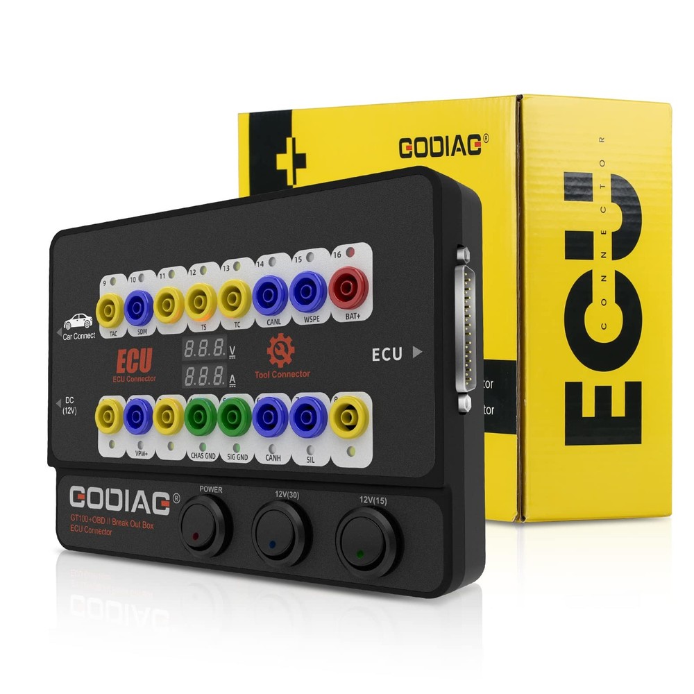 Godiag GT100+ OBDII Breakout Box, Advanced OBD and CAN Protocol Detector for ...