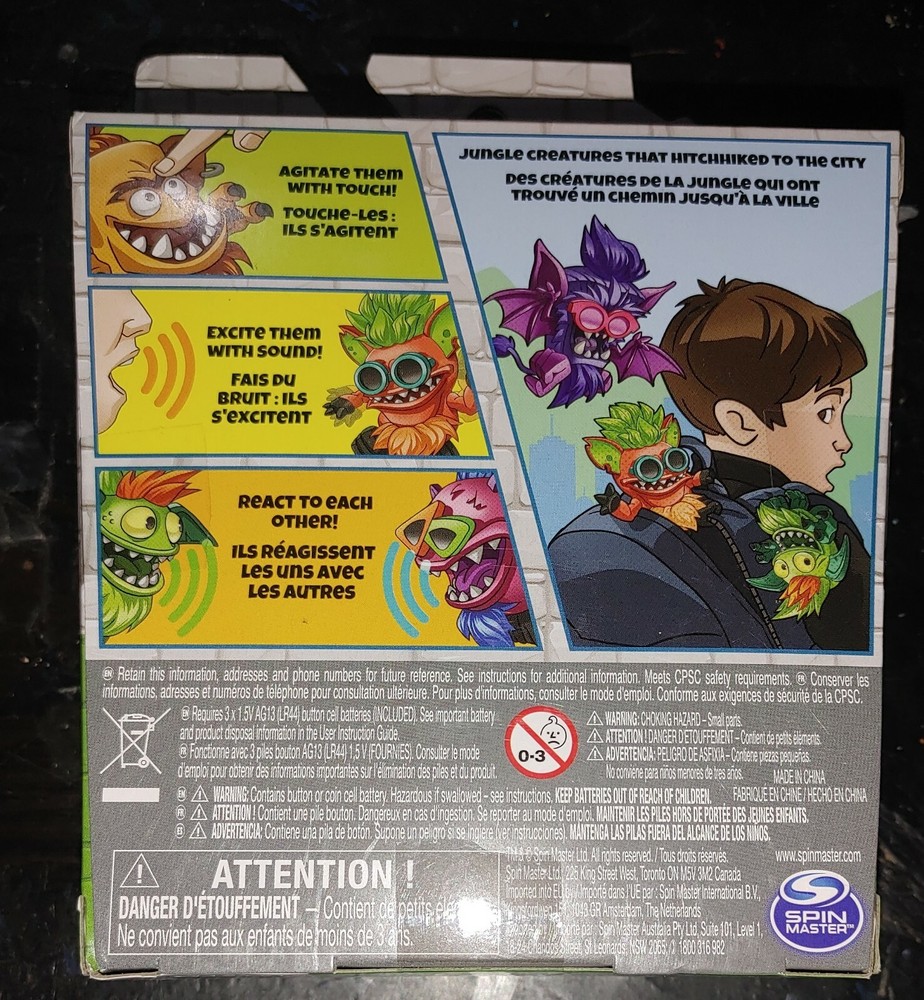 Spin Master Scritterz Battyz Interactive Purple Creature Toy