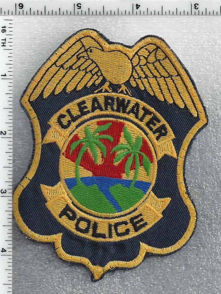 Clearwater Police (Florida) 3rd Issue Uniform Take-Off Shoulder Patch