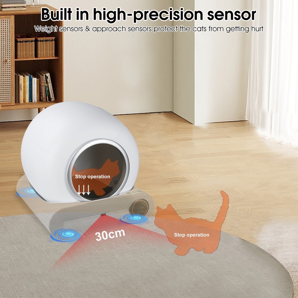 Smart Auto Self Cleaning Cat Litter Box, Unused, New