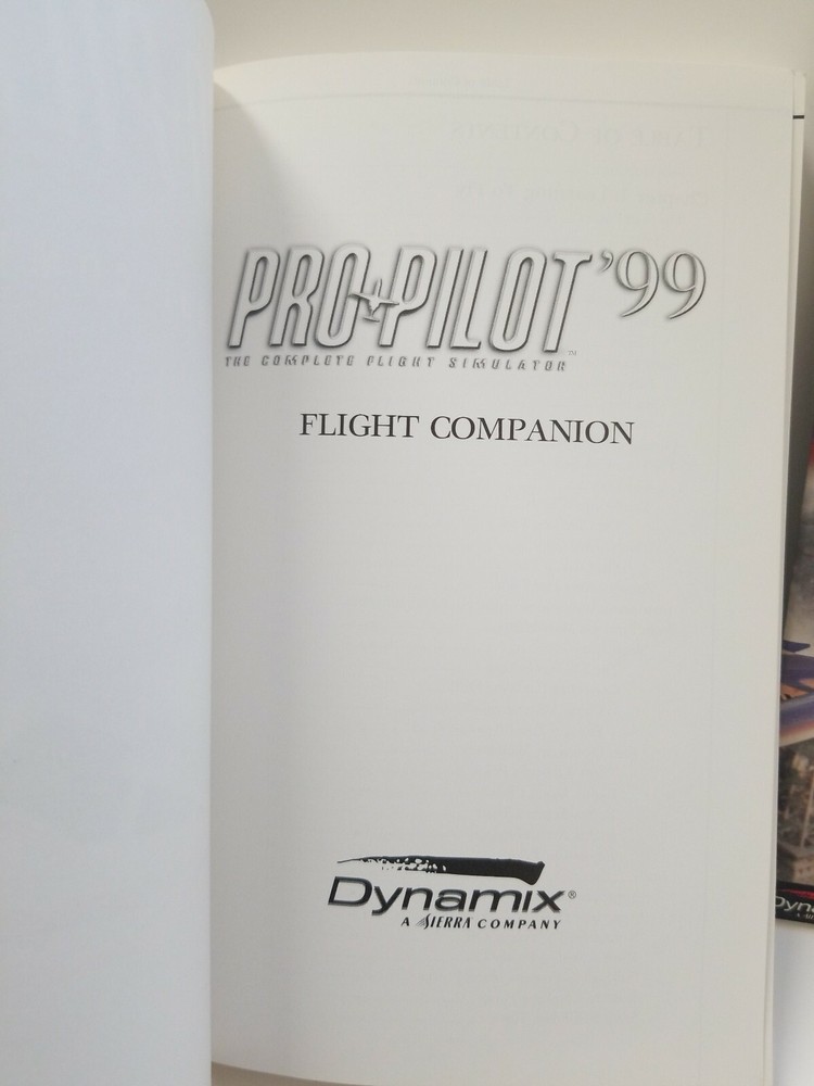 Propilot 1999 Flight Companion & Getting Started Books