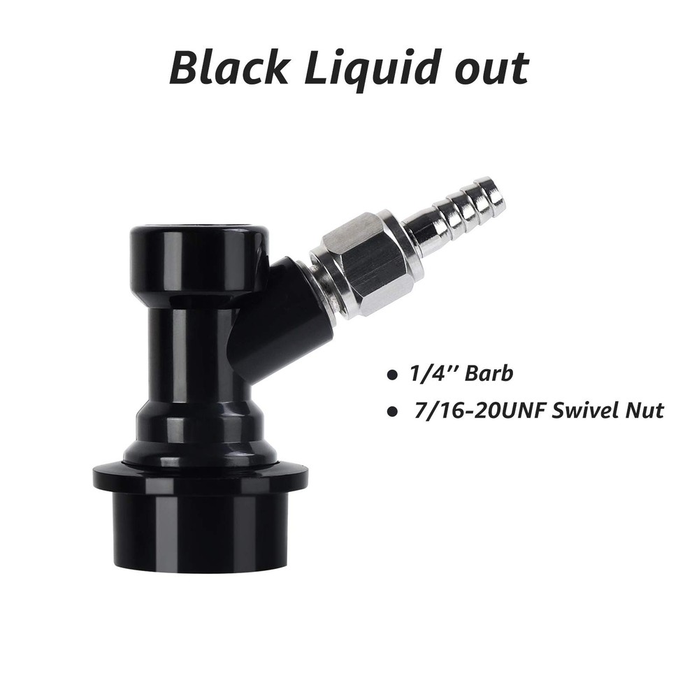 MRbrew 2 Pairs Ball Lock Disconnect Set Home Brew Ball Lock Corny Keg Fittings f