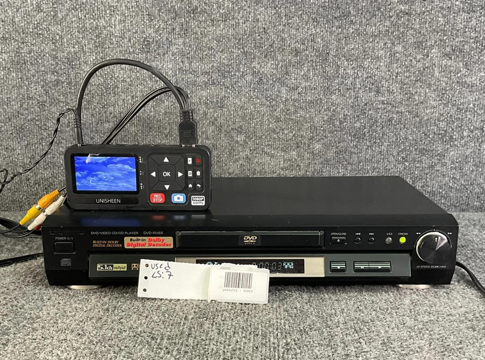 Panasonic DVD-RV65 5.1 Ch DTS Dolby Digital Decoder – Hi-Fi CD/DVD Player