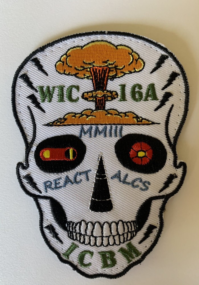 USAF WEAPONS SCHOOL ICBM WIC 16A nuclear patch, MMIlI, REACT, ALCS, Sugar Skull