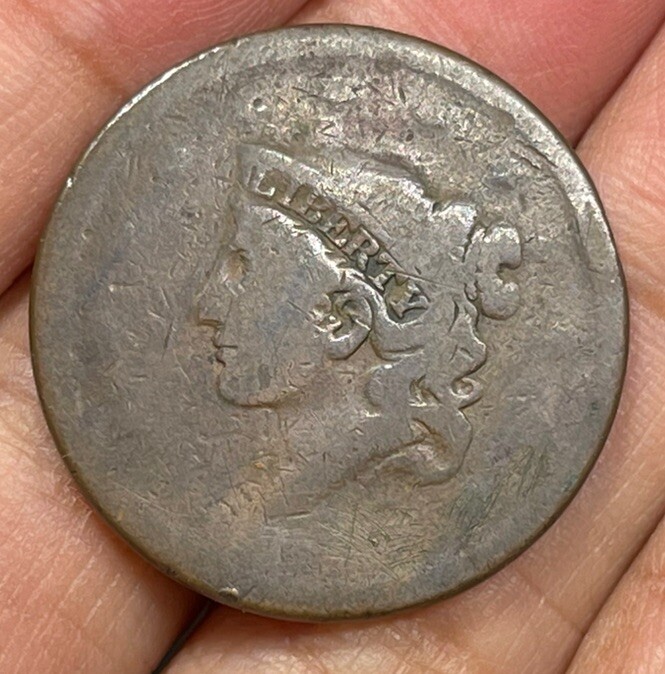 Early Unknown Date US One Cent Coin