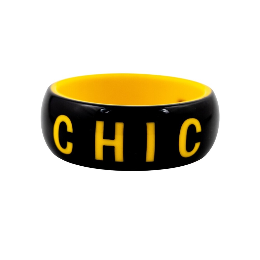 Signed Vintage Rafia & Bossa "So Chic" Bangle