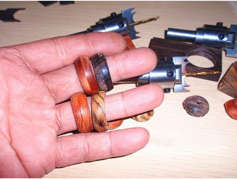 Wooden Ring Making Drill Kit Set, Multifunctional Thick Maker...