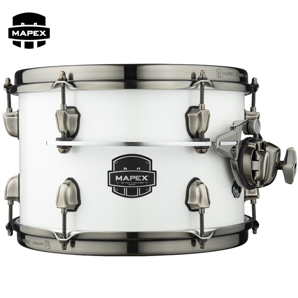 Mapex Saturn Evolution 8" x 7" Maple Mounted Tom Polar White SET807MBPI