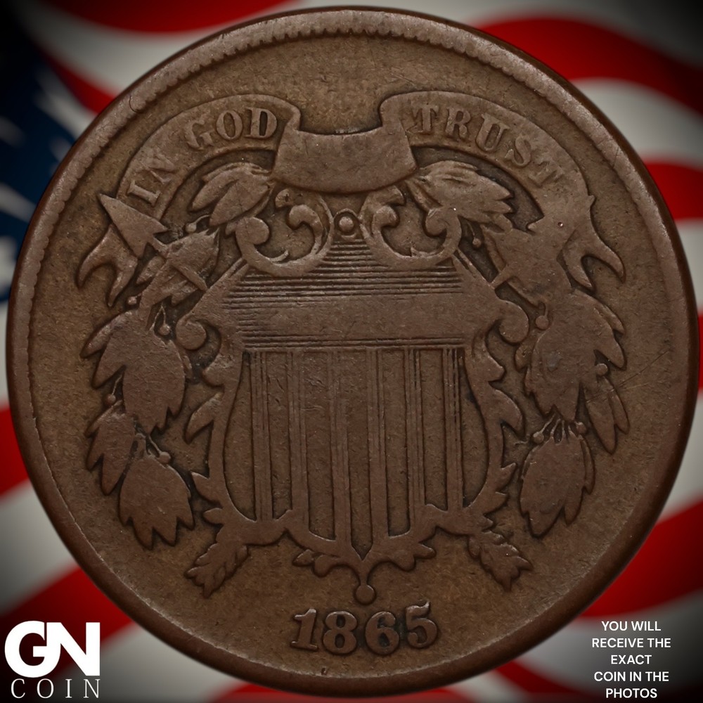 1865 2 Cent Piece A0899