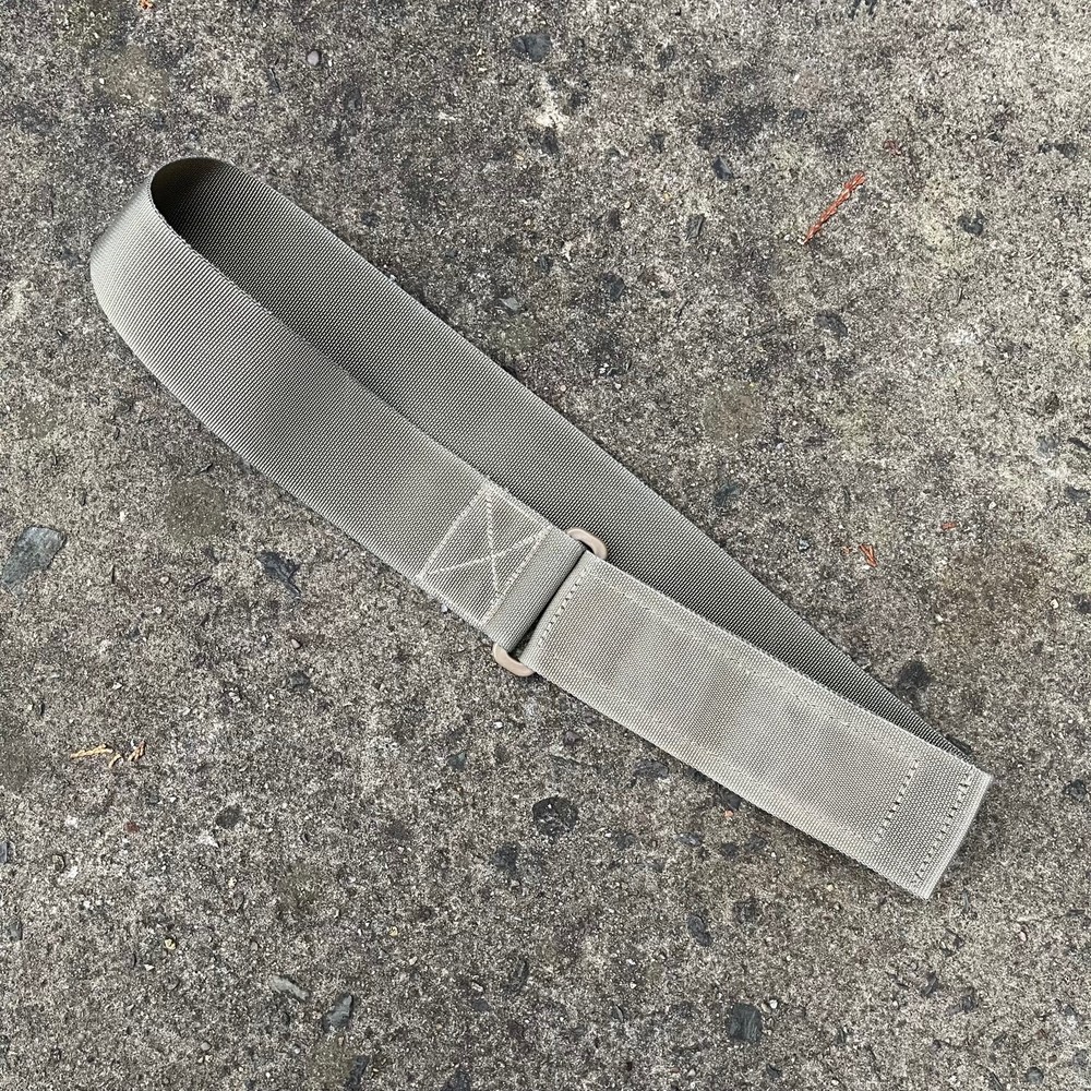 Belt Nylon Light Olive Low Profile Hook, Loop Closure British Army Surplus Issue