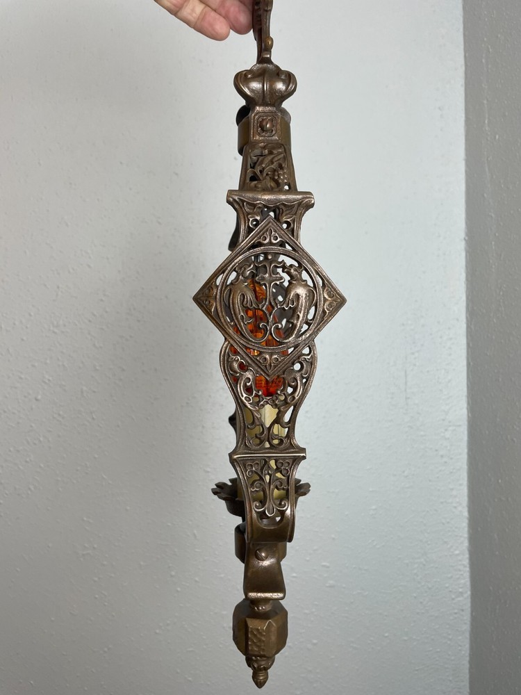 1930's HIGH QUALITY SOLID BRONZE PENDANT