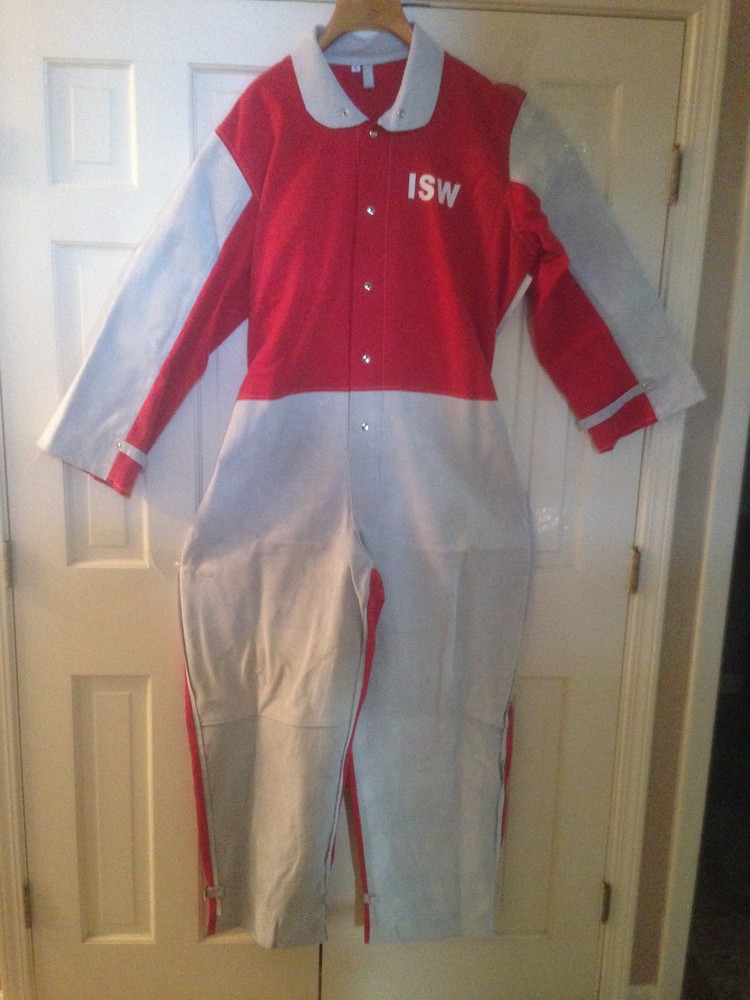 HEAVY DUTY LEATHER BLAST SUIT SANDBLAST SANDBLASTING 1X LARGE