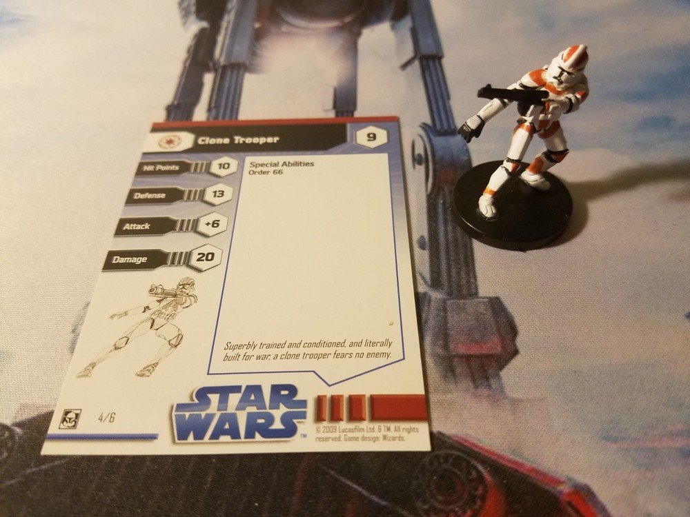 Star Wars Miniatures Showdown Teth Palace 04 Clone Trooper