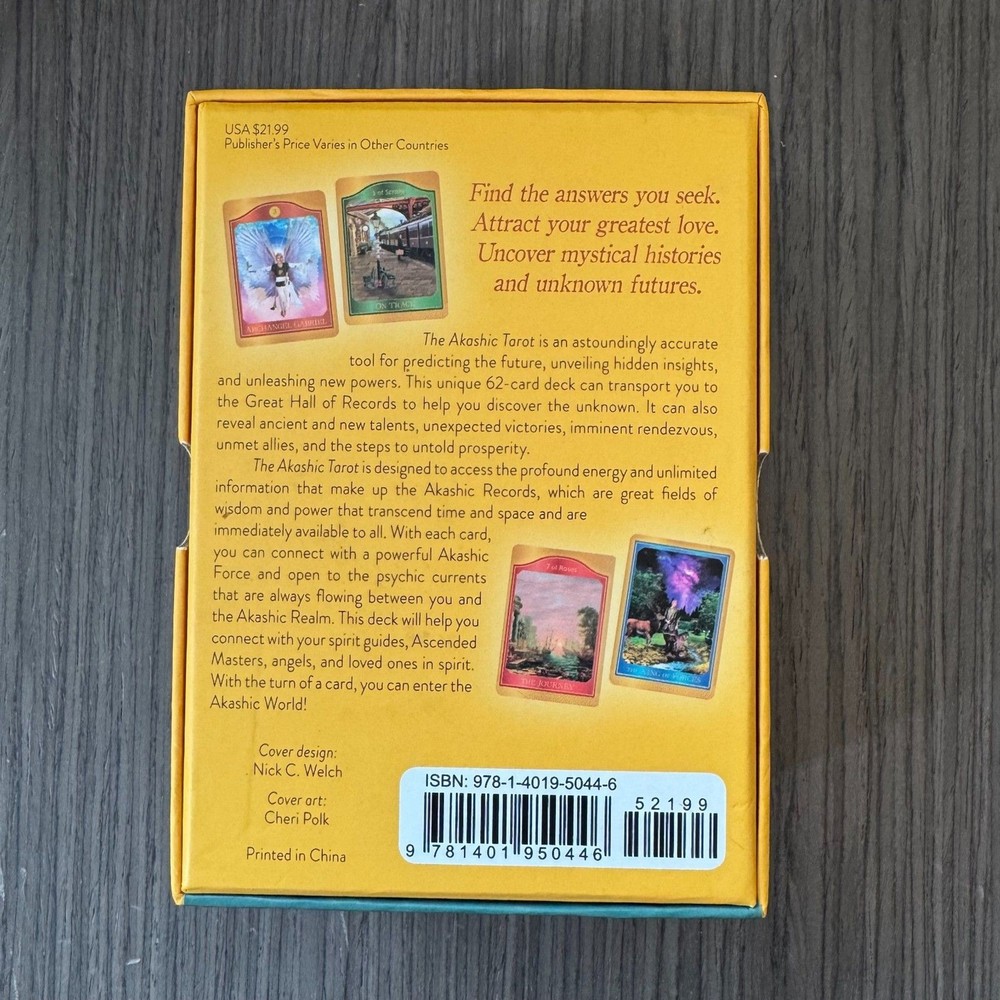 The Akashic Tarot 62-Card Deck with Guidebook