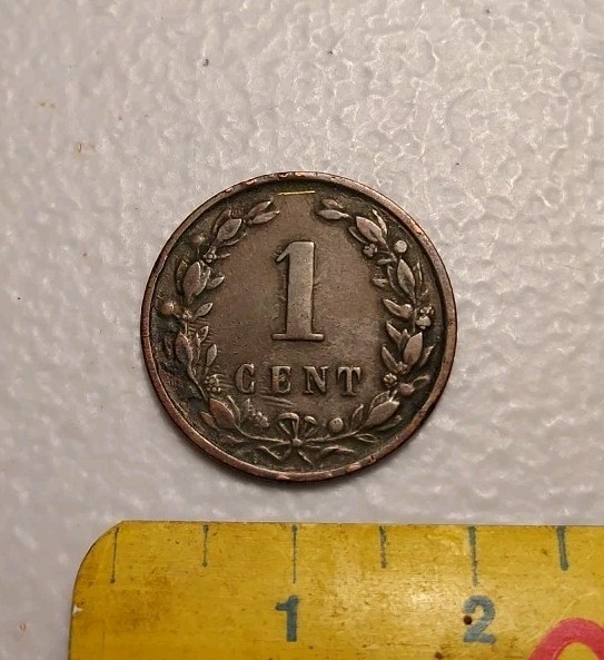 1900 Netherlands 1 Cent Coin