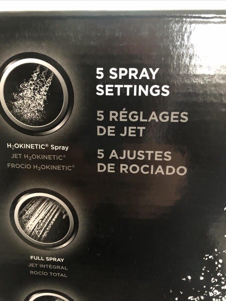 Delta 75589 In2ition 2.0 GPM Multi Function Shower Head With H2OKinetic- Chrome