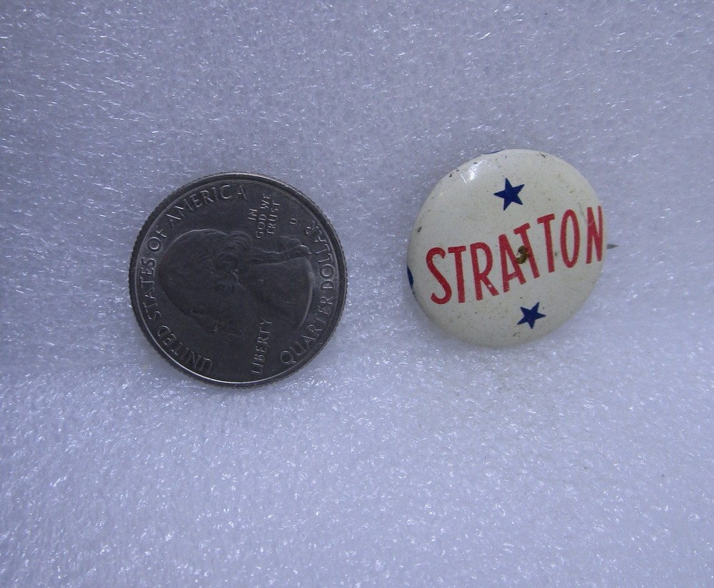 Stratton Political Button Pin