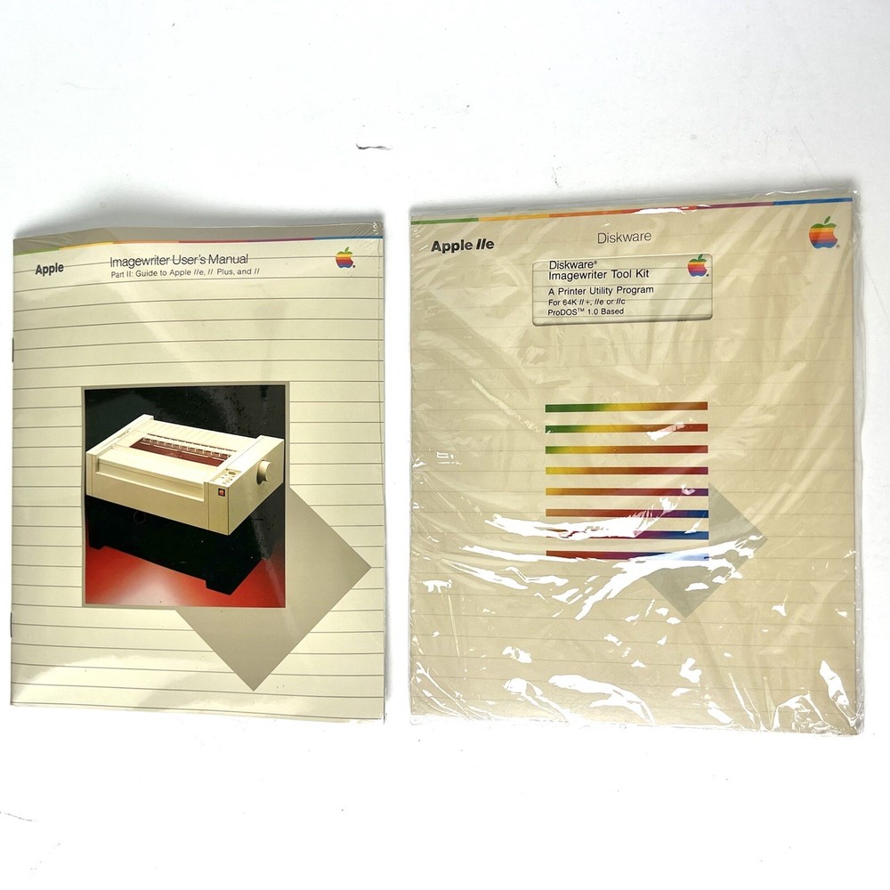 Apple II Imagewriter Printer Accessory Kit Manuals & Original Box ONLY A2C0352