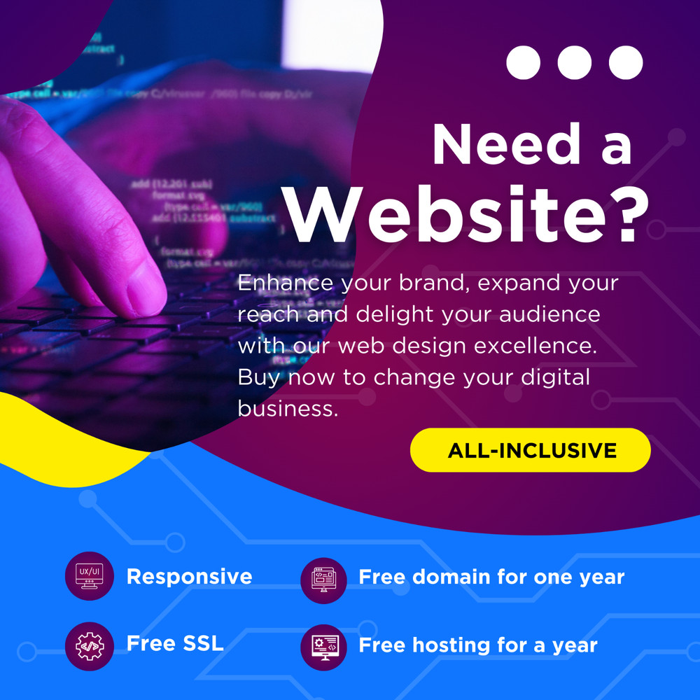 CUSTOM WEBSITE DESIGN ALL-INCLUSIVE - Professional Modern and Responsive Website