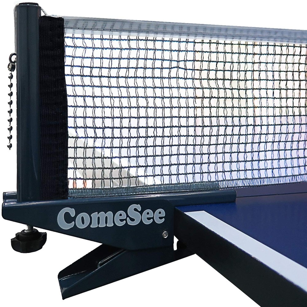 Ping Pong Net Set Table Tennis Table Post Professional Spring Activated Clamp...
