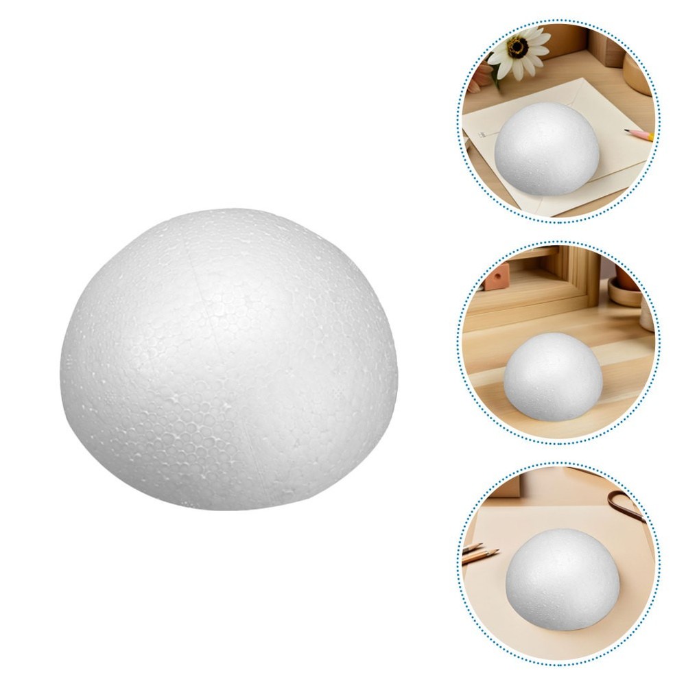 2 Pcs Foam Half Ball Polystyrene Sphere Floral Supplies