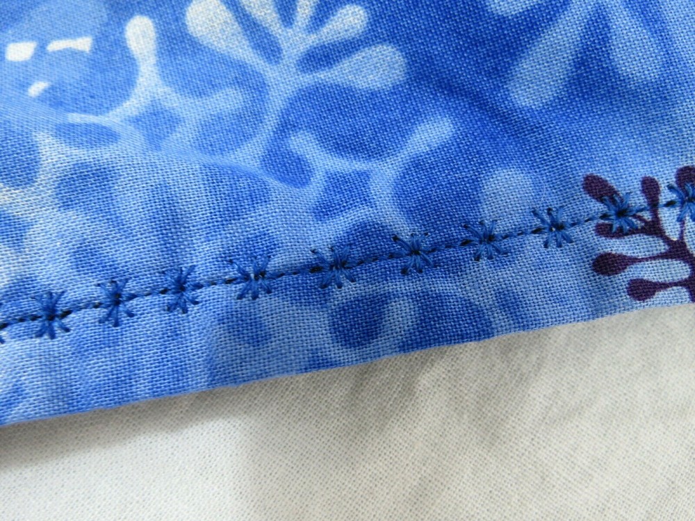 Handmade Snowflake Table Runner Size 63 X 11.5 Blue