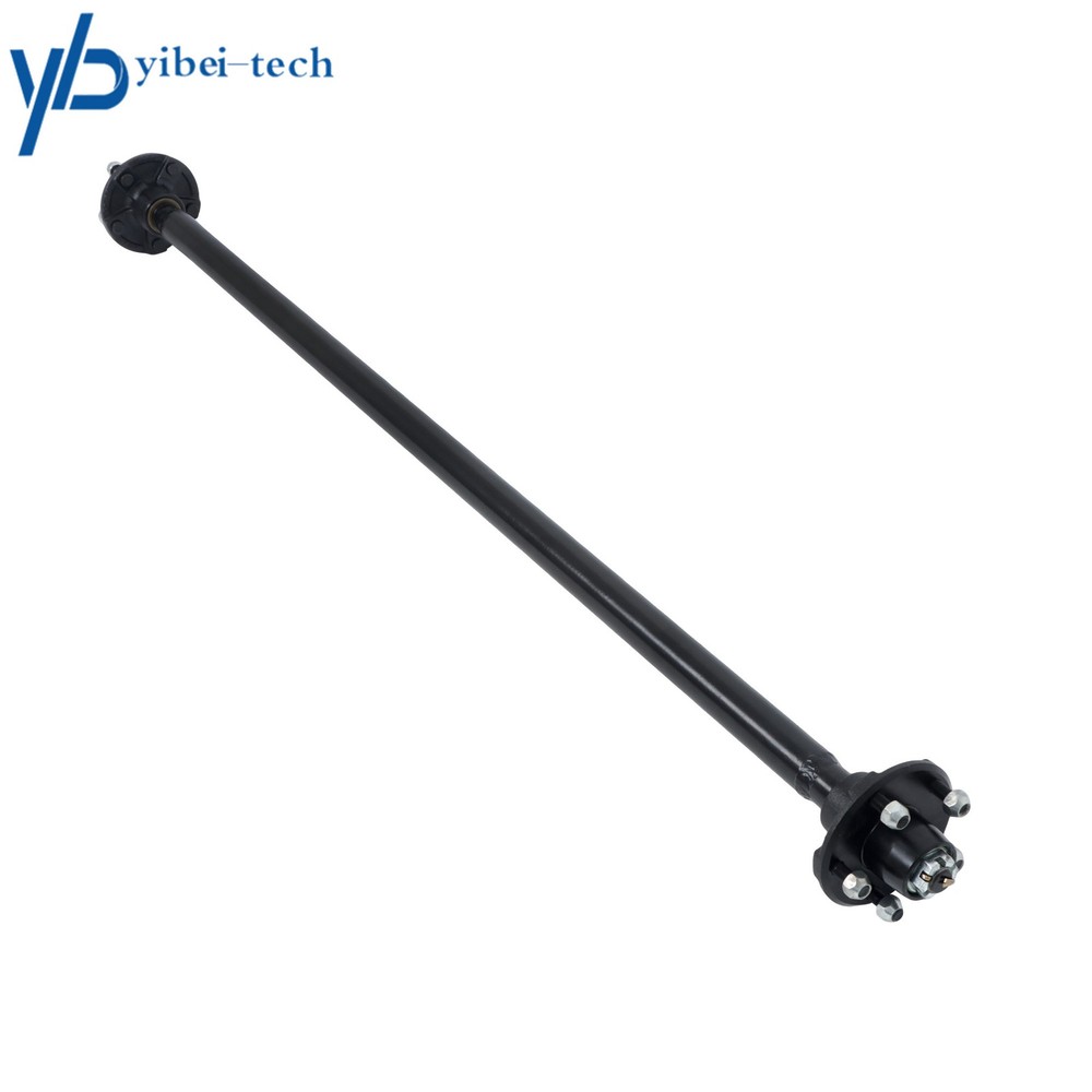 2000lbs Trailer Axle 5 lug-4.5" 61" Hub Face 46" Spring Center with U Bolt Kit