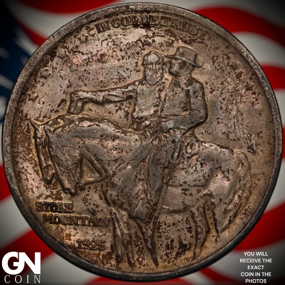 1925 P STONE MOUNTAIN Commemorative Half Dollar A4354