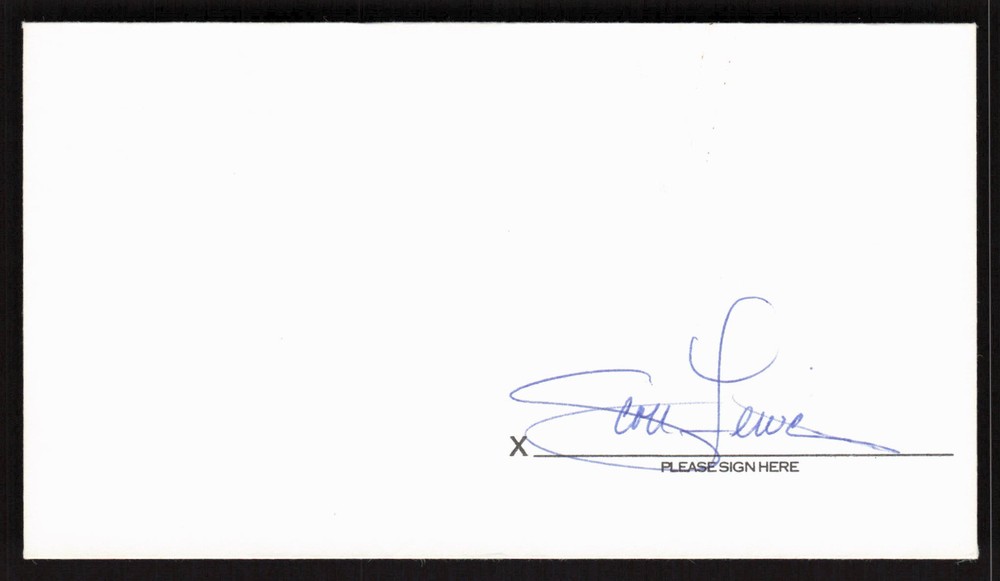 Scott Leius Signed Baseball Postal Envelope Minnesota Twins Auto