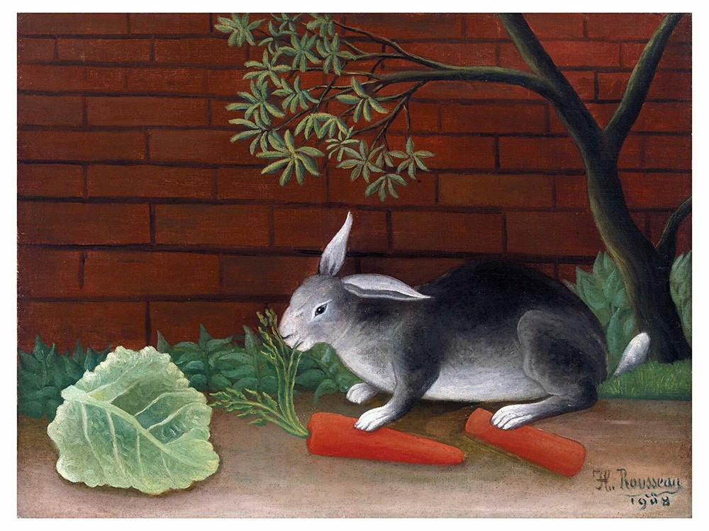 Rabbit's Meal Carrots Vegetables Tile Mural Kitchen Backsplash Marble Ceramic