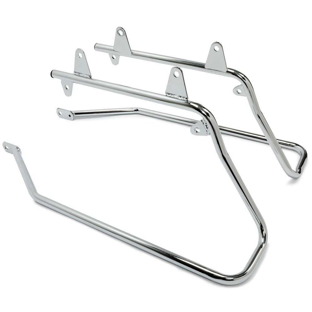 5" Extended Hard Saddlebags Saddle Bags & Conversion Brackets For Harley Softail
