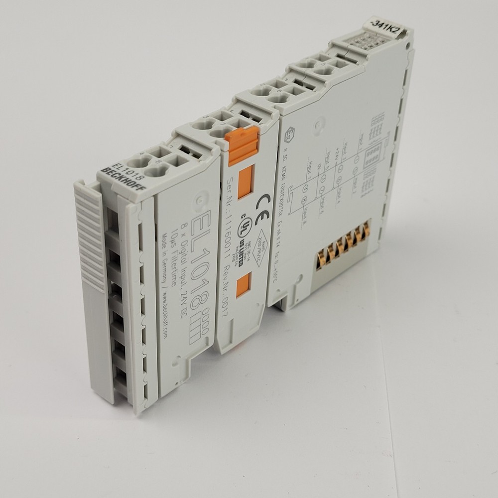 BeckHoff EL1018 EtherCAT Terminal 8-Channel Digital Input, 24 Vdc, 1-Wire System